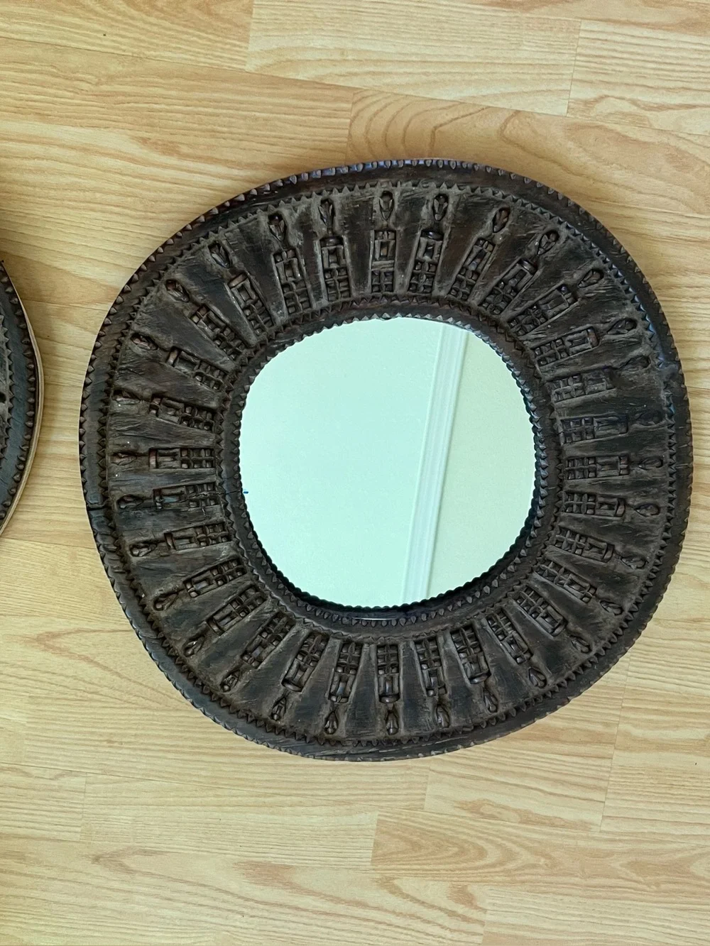 SET OF TWO MALIAN DOGON CARVED WOODEN FRAMES